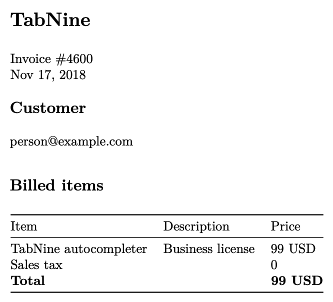 TabNine #39 s first month in review Jacob Jackson